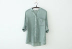 Thin Cotton Linen Sunscreen Shirt