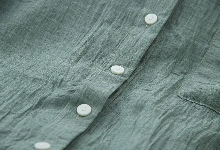 Thin Cotton Linen Sunscreen Shirt